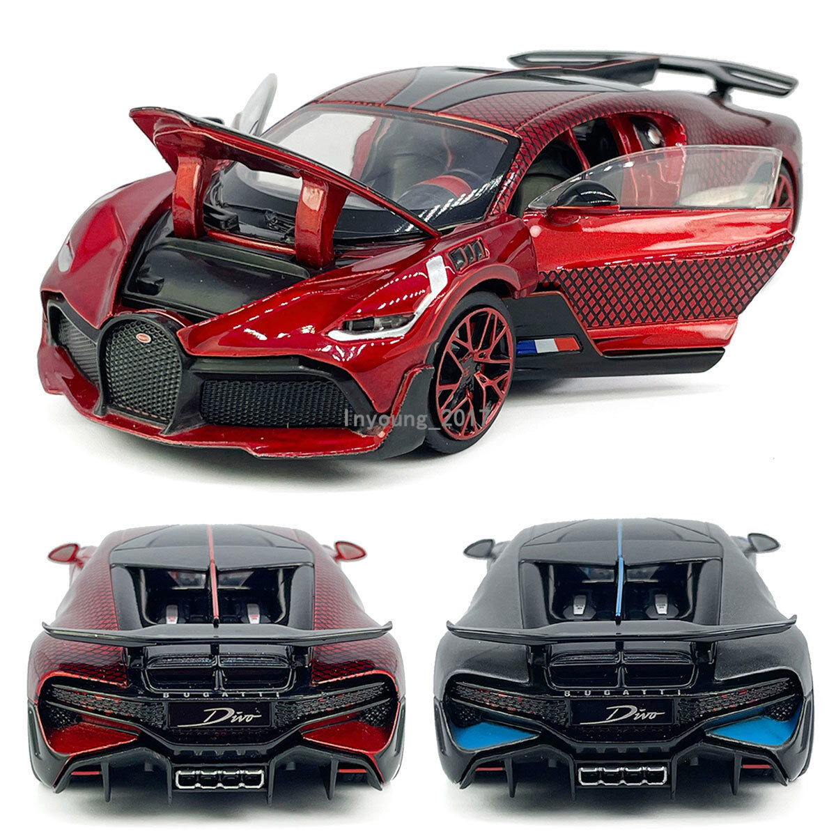 1/32 Divo Model Car Metal Diecast Toy Vehicle Boys Toys Kids Gifts Doors Open