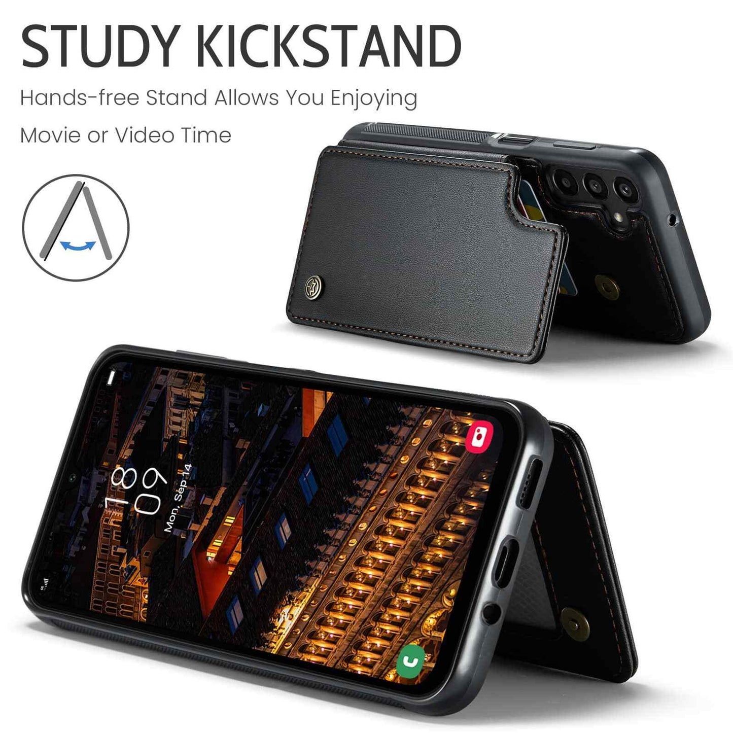 For Samsung Galaxy A16 Wallet Case with Card Holder for Women Men RFID Blocking
