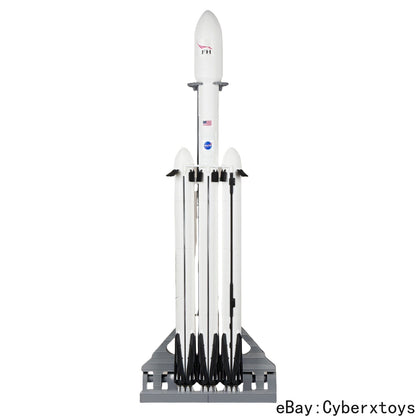 1:144 NASA SpaceX Falcon Heavy F9 Strong back Rocket Model Set Foldable Leg