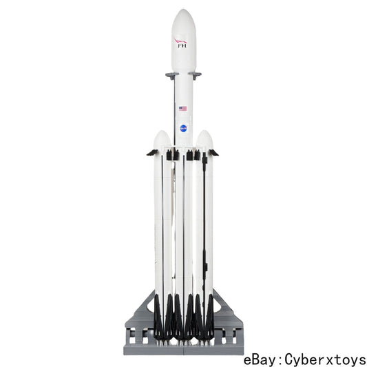 1:144 NASA SpaceX Falcon Heavy F9 Strong back Rocket Model Set Foldable Leg