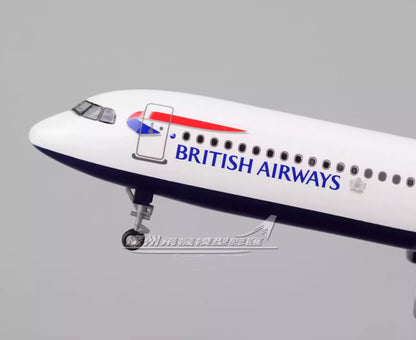45CM 1:100 BRITISH AIRWAYS AIRBUS A321neo Airplane Landing Gear Resin Model