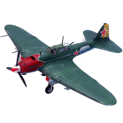 1/72 WWII Soviet Ilyushin IL-2 Shturmovik Attack Plane Prototype Military Model
