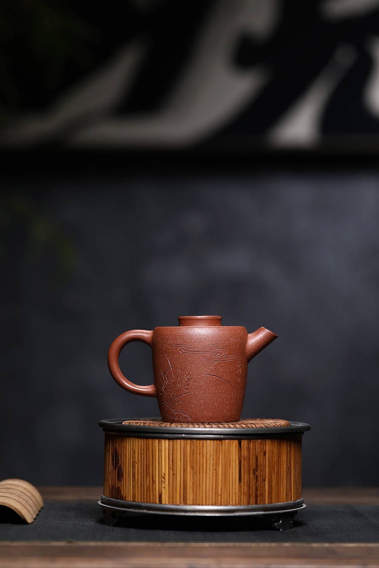 Chinese Tea Pot Hand Carved Junlun Pot Real Yixing Zisha Clay Kungfu Tea Pot New