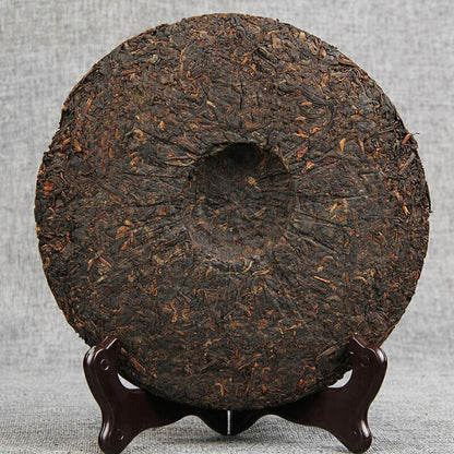 Yunnan Qizi Pu'er Tea Cake Jingmaishan 357g Shu Pu'er Tea -