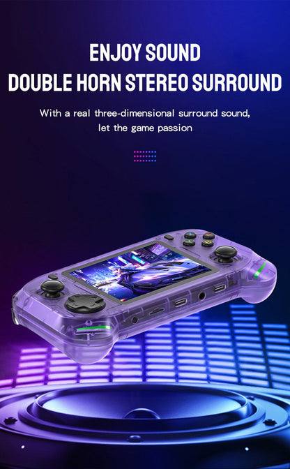 RX6H handheld game console with Linux system and a 3.5-inch high-definition