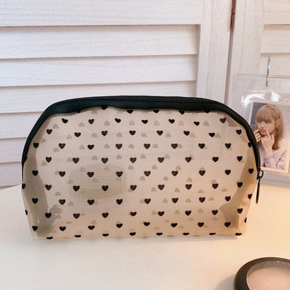 Mesh Cosmetic Bag Travel Storage Makeup Bag Organizer Pouch Portable Beauty Case