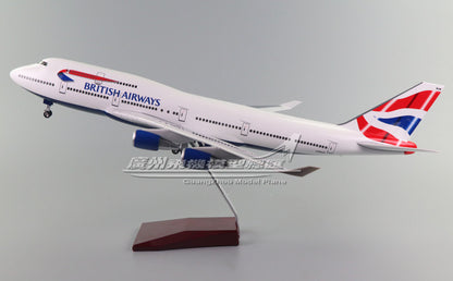 1:150 47CM British Airways BOEING 747-400 Airplane Landing Gear Resin Model