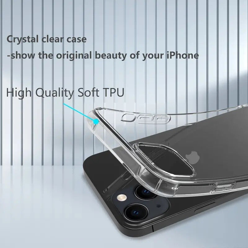 Case For iPhone 15 14 Pro Max Plus 13 11 12 lot Clear Shockproof Cover Silicone