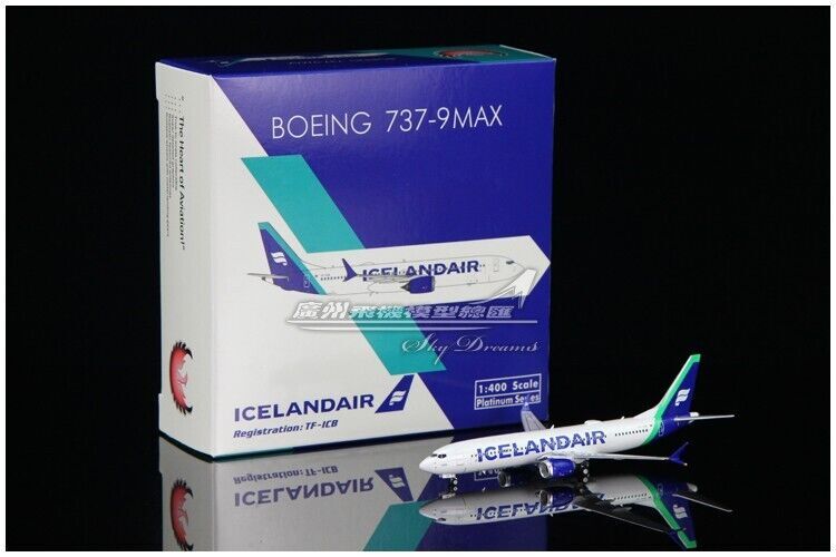 1:400 Phoenix ICELANDAIR BOEING 737 MAX 9 Passenger Airplane Diecast Plane Model