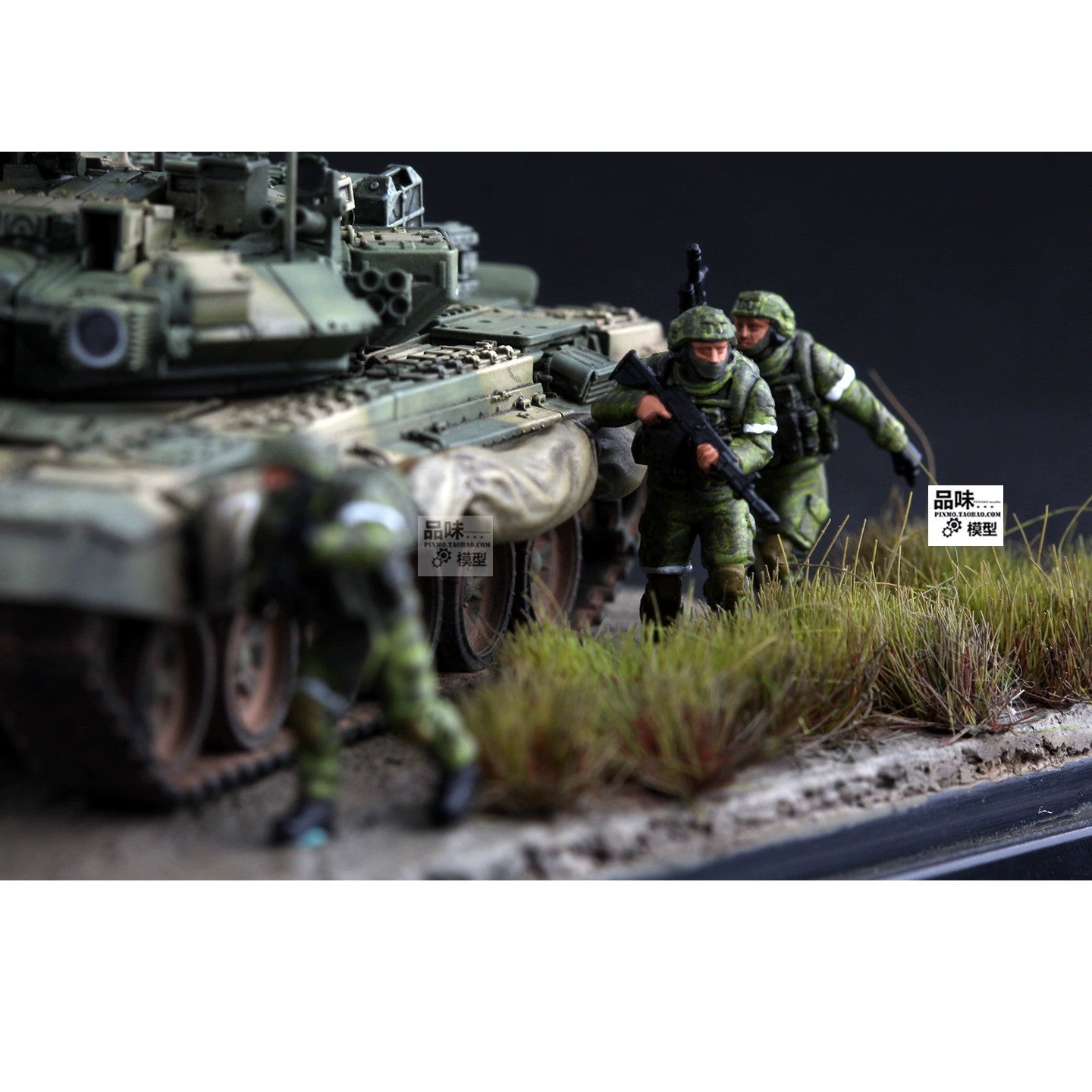 1/72 Homemade Russian Assault Combat Team 7pcs Solider Persons Finished Model