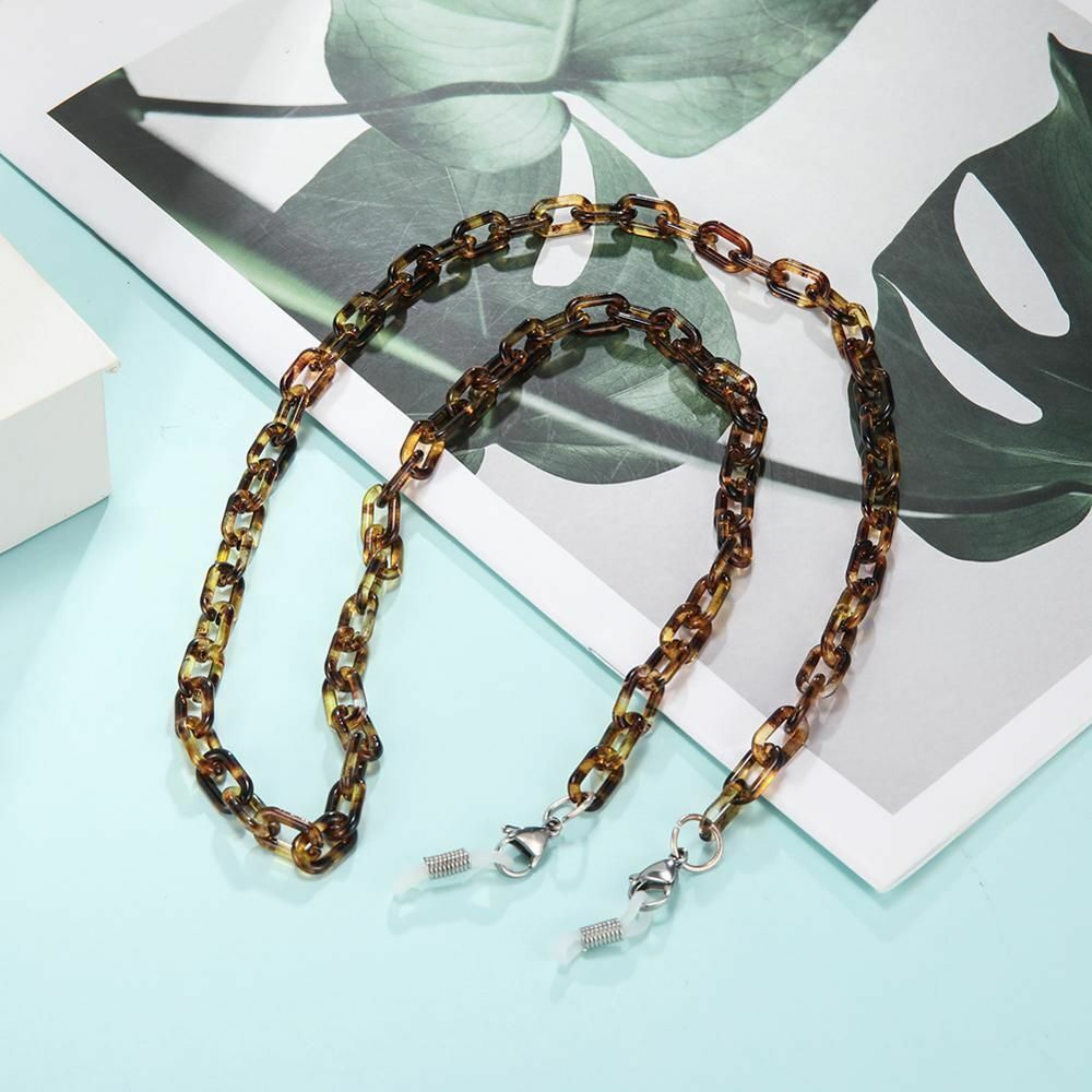 Acrylic Chain Face Mask Necklace Glasses Sunglasses Straps Women Men Neck Holder