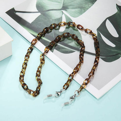 Acrylic Chain Face Mask Necklace Glasses Sunglasses Straps Women Men Neck Holder