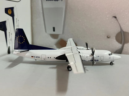 1:200 JC Wings Team Lufthansa Fokker 50 Passenger Plane Diecast Aircraft Model