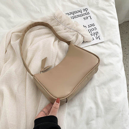 Women's Bag Solid Color Armpit Underarm Shoulder Bags Handbag Purse 270*160*60mm