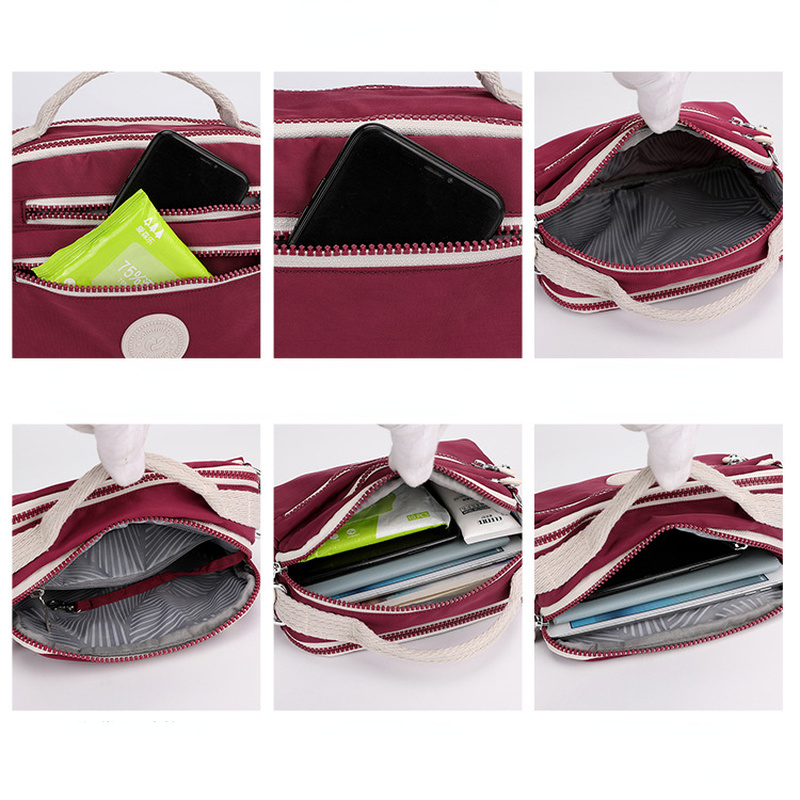 Ladies Fashion Trend Shoulder Bag Messenger Bag Nylon Mobile Phone Coin Purse