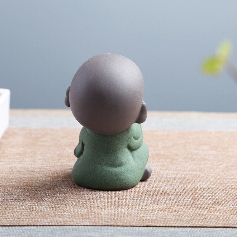 Chinese Novelty Tea Pet Yixing Zisha Purple Clay Statue Lovely Figurine Mini Pet