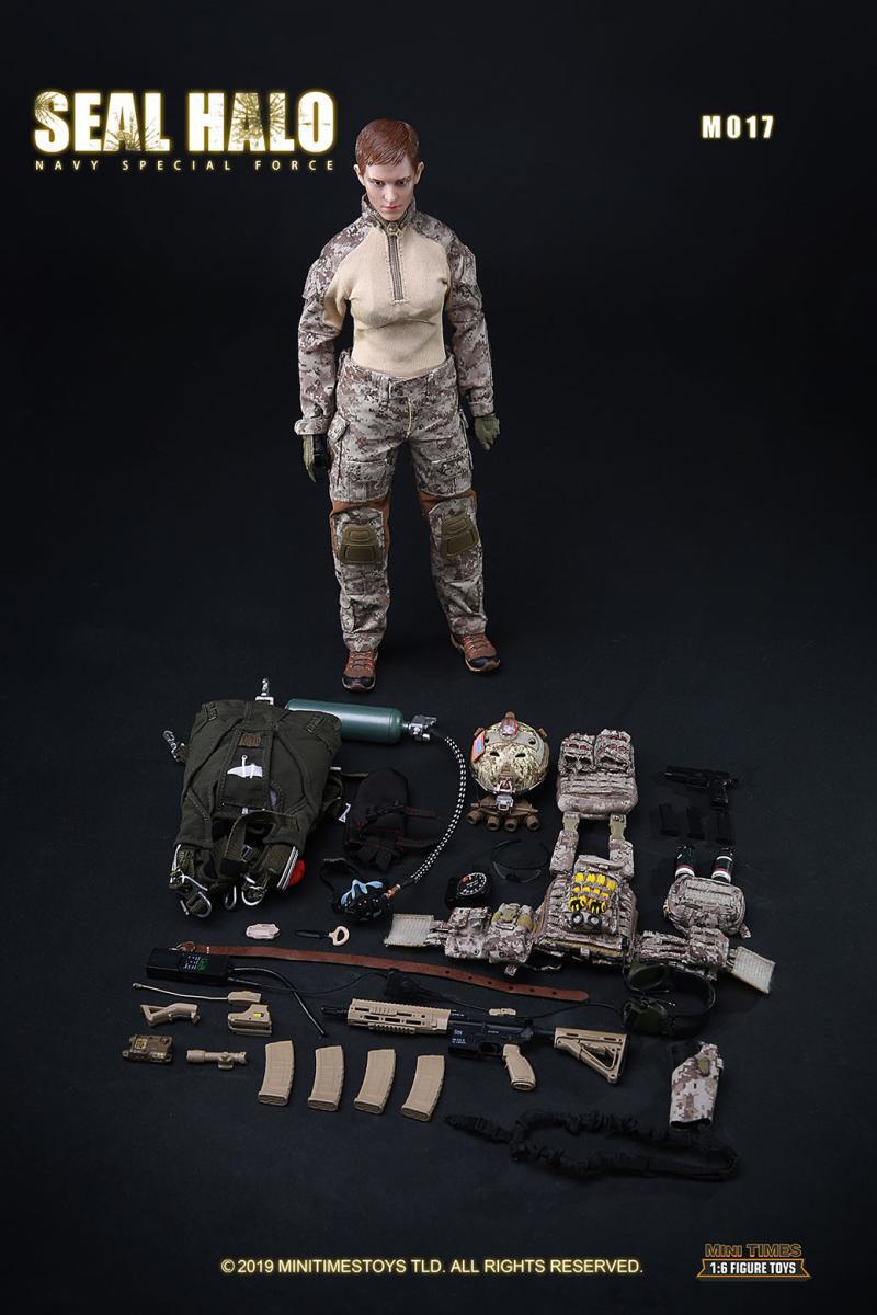 1/6 mini times toys US Navy SEALs HALO Operations Team Female Soldier Figure