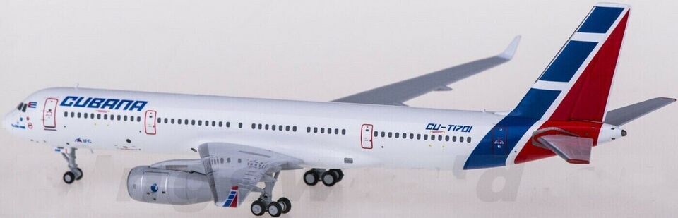 1:400 NG Model Cubana Tupolev TU-204-100E Passenger Airplane Diecast Plane Model