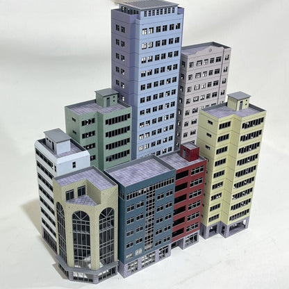 HO Scale 1/87 Building Model Railroad Layout Office House Scene Model