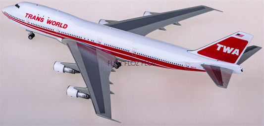 for Phoenix for TWA for Boeing 747-100 N53110 1:400 Airplane Pre-built Model