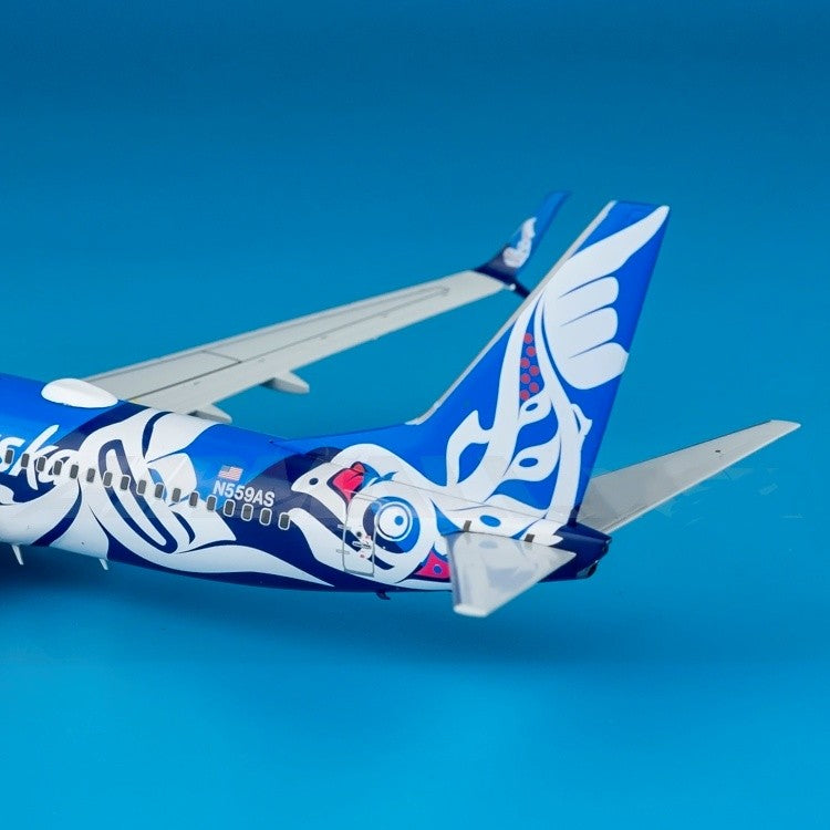 1:200 Geminijets Alaska Airlines Boeing 737-800S Passenger Plane Diecast Model