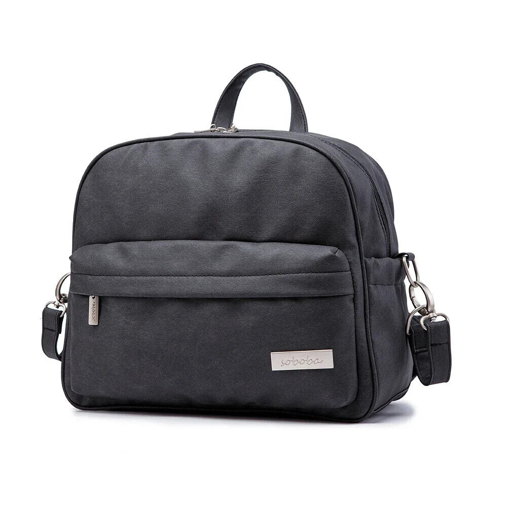 Solid Fashion Diaper Backpack Nappy Changing Bag for Mother Stylish Diaper Bags