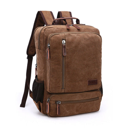Canvas Backpack Men Travel Shoulder Bag High Students Bag Male Backpack