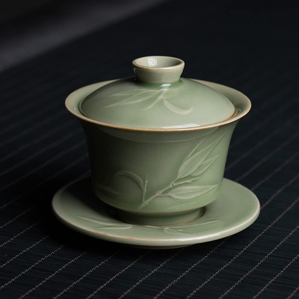 180ml Ceramic Tea Bowl Kung Fu Tea Set Chinese Home Gaiwan Tea Tureen Decor