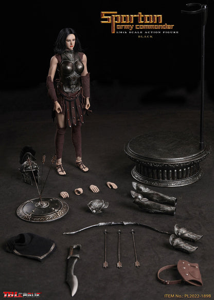 1/6 Scale TBLeague Spartan Army Commander -Black Action Figure