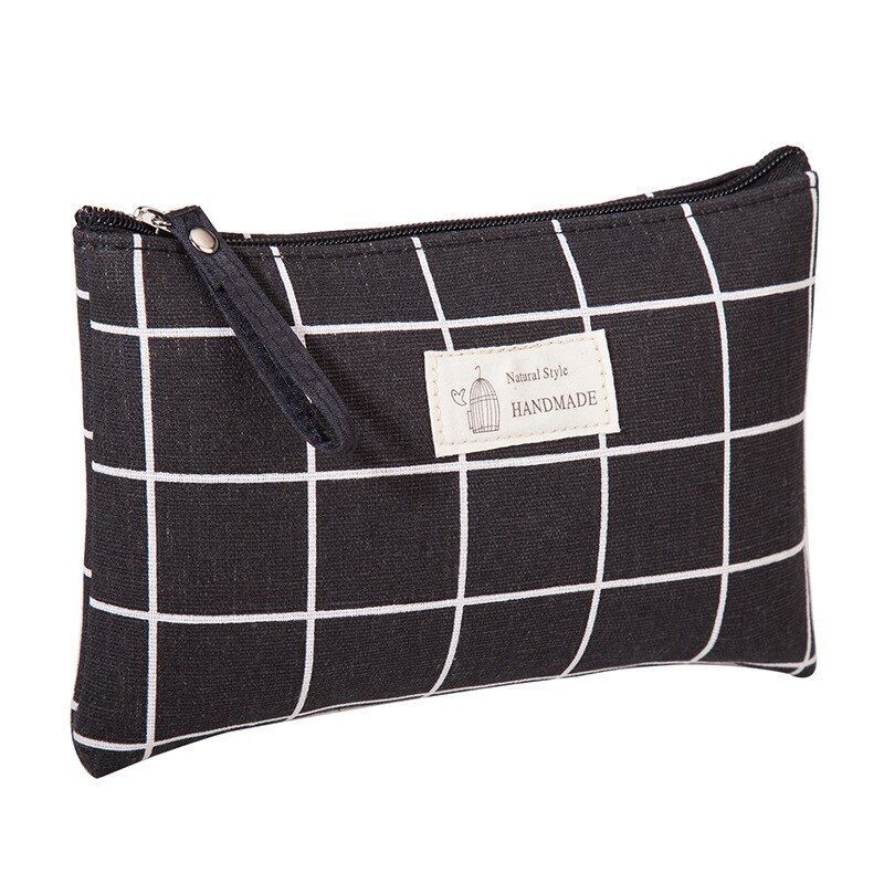 Travel Makeup Toiletry Case Organizer Plant Print Cosmetic Bag Pencil Case Pouch