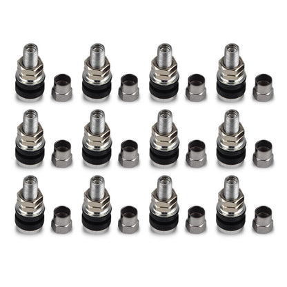 12 Valve Stems Bolt Durable Replacement Metal Rod Wheel Tire Valve Stems Bolt