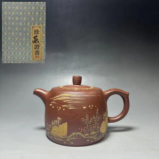 vintage chinese yixing purple clay teapot zisha ceremony teaware collection rare