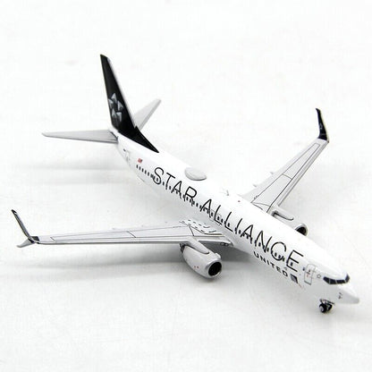 1:400 Panda UNITED STAR ALLIANCE BOEING 737-800 Passenger Airplane Diecast Model