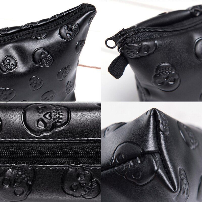 Waterproof Cosmetic Makeup Bag Organizer Pouch Pencil Case Handbag 17.5x5x12.5cm