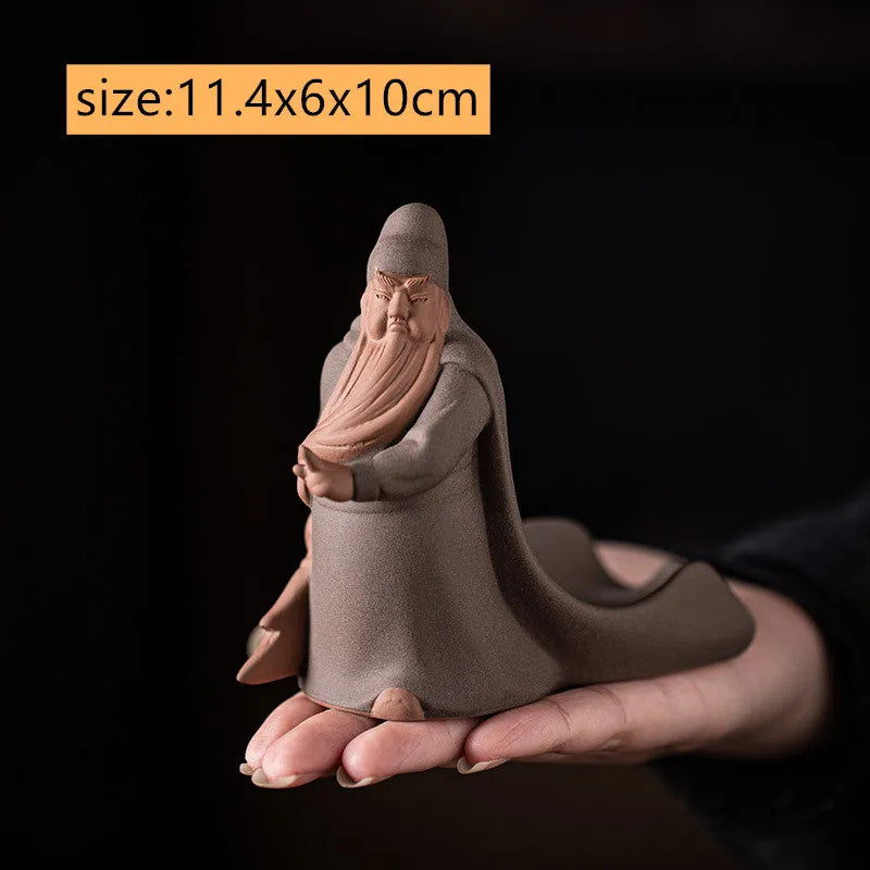 Chinese Purple Clay Tea Pet Handmade Sculpture Crafts Statue Accessories Teaware