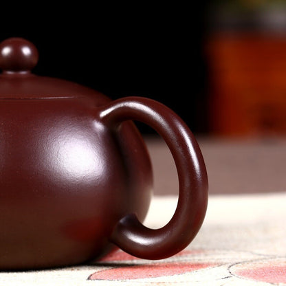 Handmade Tea Pot Marked Zi Zhu Clay Pot 400ml Master Pot Of Tea Real Yixing Clay