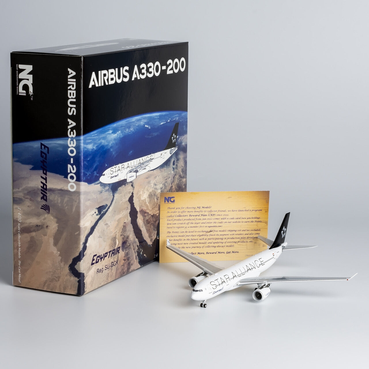1:400 NG Model EgyptAirAIRBUS A330-200 Passenger Airplane Diecast Aircraft Model