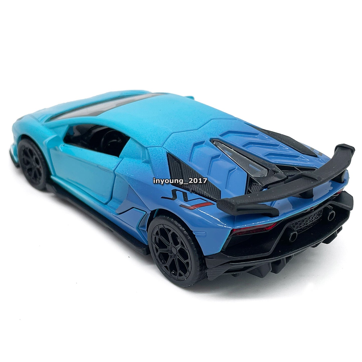 1/36 Lamborghini Aventador SVJ Model Car Diecast Toy Cars Boys Toys Kids Blue