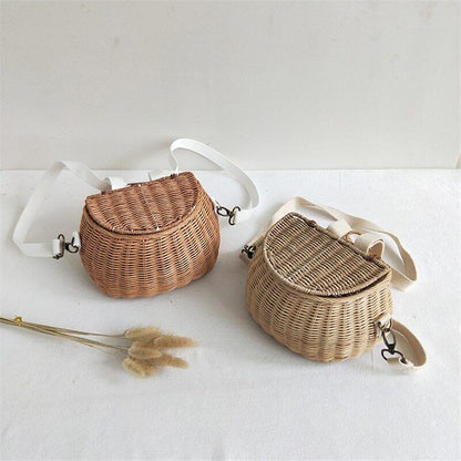 Small Big Back Basket Children Bicycle Basket Bag Basket Kid's Backpack