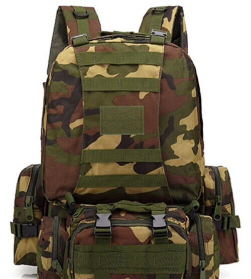 4 in 1 Backpack 55L Tactical Backpack Bag Army Rucksack Outdoor Sport Travel