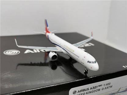 PandaModel British Air Force for Airbus A321neo G-XATW 1/400 DIECAST plane Model