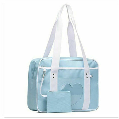 Women Girl Lolita Handbag Japanese High School JK Uniform Shoulder Bag Travel #