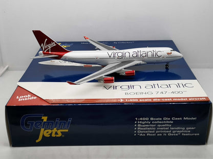 1:400 GeminiJets Virgin Atlantic BOEING 747-400 Passenger Airplane Diecast Model