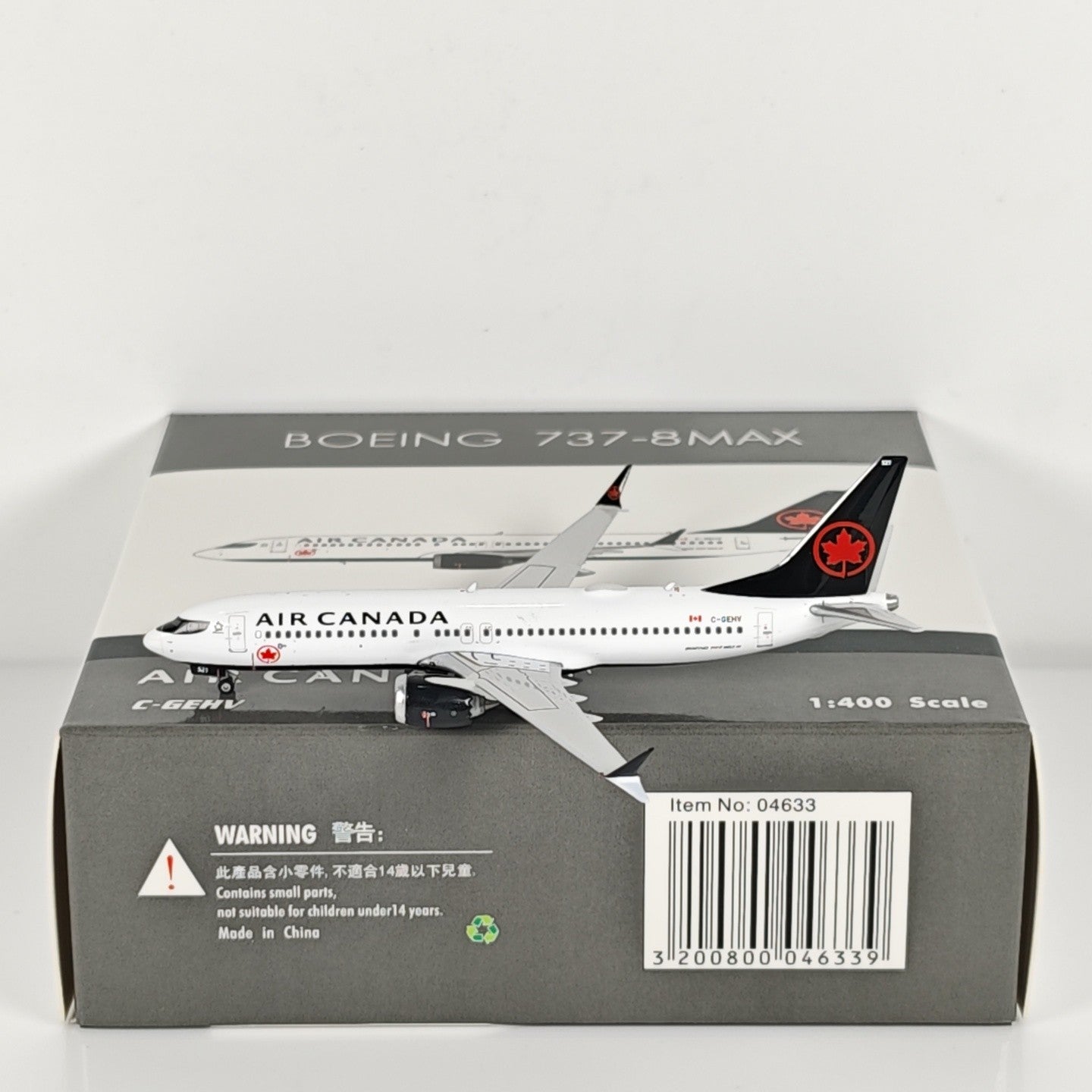 1:400 Phoenix Canada B737 MAX 8 Passenger Airplane Diecast Aircraft Plane Model