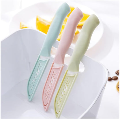 6 Pack Ceramic Paring Knife with Knife Cover Lightweight Ceramic Knives Fruit