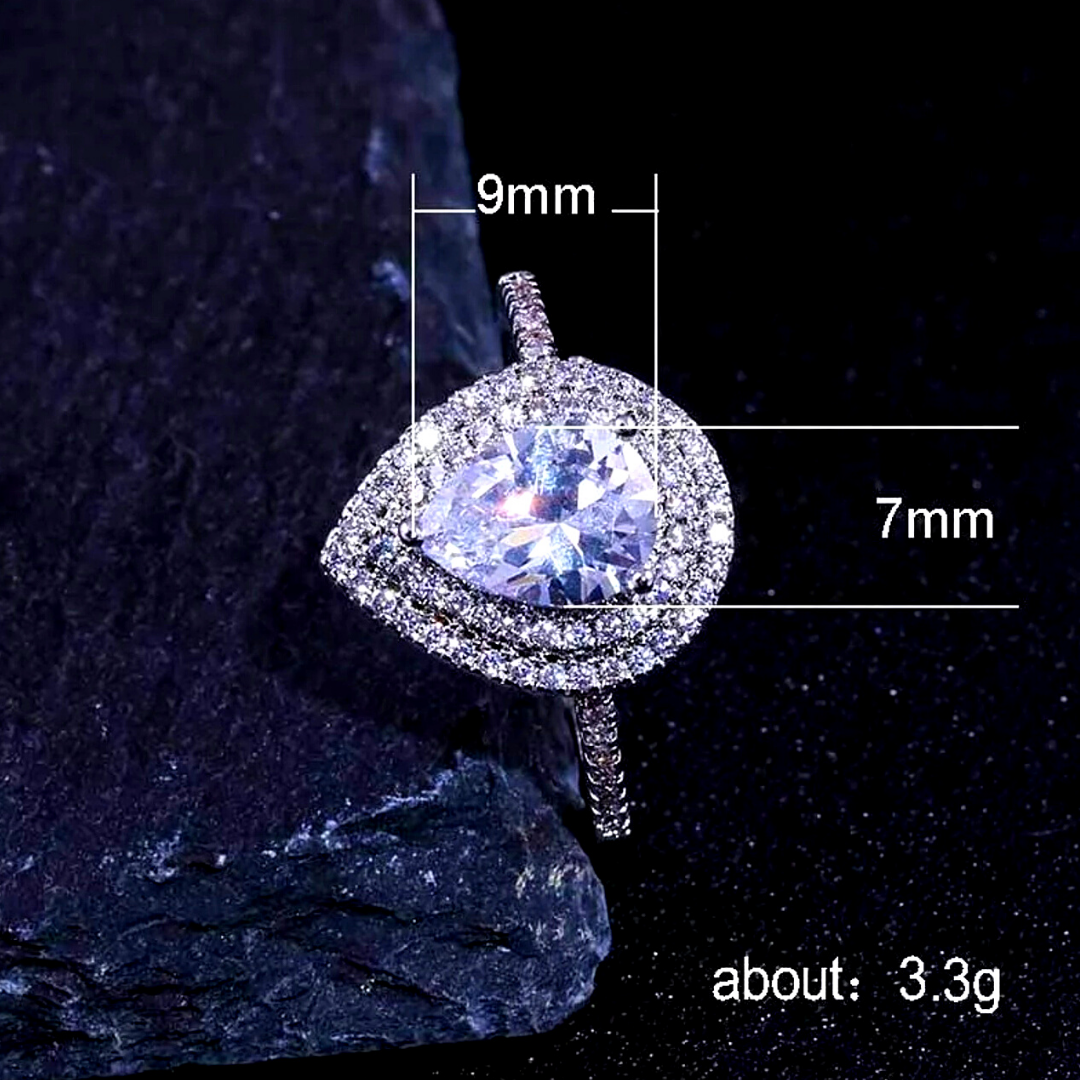 Anillo De Acero Inoxidable Para Mujer Woman Boda Fiesta Sortija De Gift Jewelry