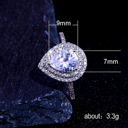 Anillo De Acero Inoxidable Para Mujer Woman Boda Fiesta Sortija De Gift Jewelry
