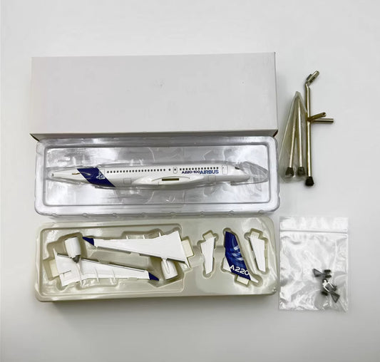 1:200 Hogan AIRBUS A220-100 Passenger Plane Airplane ABS Plastic Aircraft Model