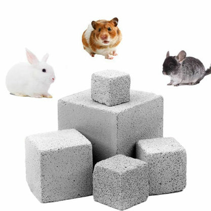 Hamster Rabbit Teeth Molar Stone Small Pet Chew Dental Toy Natural Mineral 3/5cm