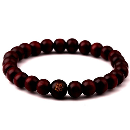 1Pc Men Wood Beads Bracelet Buddhist Buddha Bangles Women Meditation Bracelets